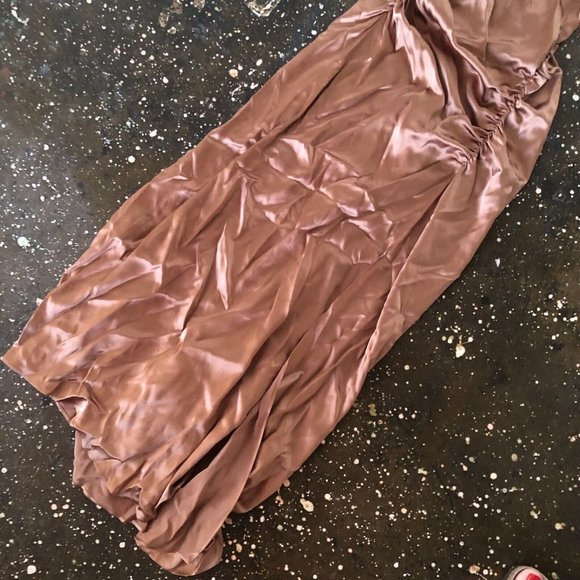 A.L.C. Inez Dress Toffee Brown Silk - Picture 9 of 10